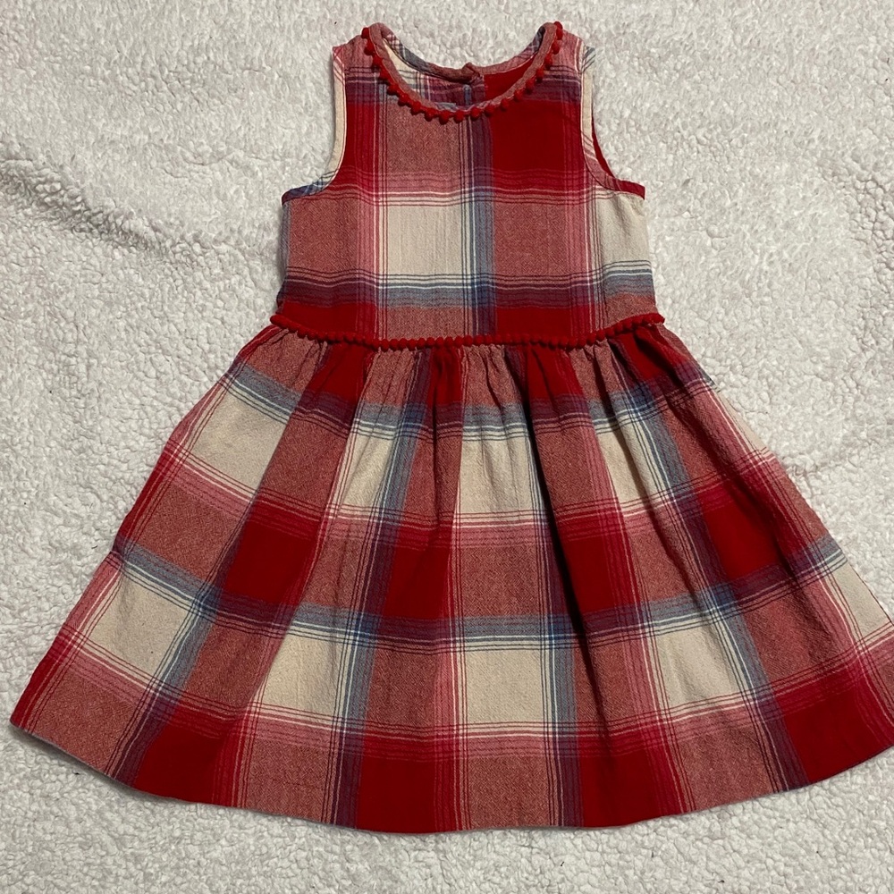 Pippa & Julie  toddler girls size 4T  Plaid Sleeveless Sundress Dress ¥